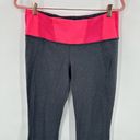 Lululemon Women's Pink Gray Groove Flare Athletic Yoga Lounge Pants Size 10‎ Photo 1