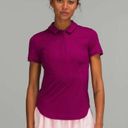 Lululemon  Quick-Drying Short Sleeve Polo Shirt
Magenta Purple Photo 0