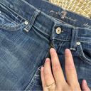 7 For All Mankind  Dojo Cropped Capri Straight Leg Jeans Blue Dark Wash Size 26 Photo 9