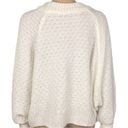 The Moon  & MADISON cream, dolman sleeve, cropped, cable knit sweater. Medium. EUC Photo 6