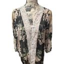 Band of Gypsies  Medium Floral Sheer Kimono Beach Cover Up Medium NWT Photo 1