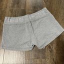 Bebe  Sport Grey Drawstring Shorts Size Medium Diamond Studs Lounge Workout Photo 2