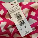 Natori  Fuchsia Soho Geo Printed Challis Kaftan Dress Size S New Photo 6