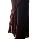 Ralph Lauren Vtg  Black Label Silk Blend Brown Velvet Angled Flare Skirt, Sz 4 Photo 7