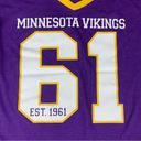 NFL Team Apparel Purple Yellow Womens Minnesota Vikings  vneck size Medium Photo 1