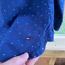 Tommy Hilfiger  Women's Americana Dot Popover Top Blue Size S Photo 5