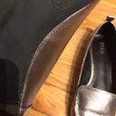 Apt. 9 Metallic Pointed Pewter Loafers Slip On Shiny Flats Photo 7