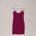 SO NWT strapless hot pink velvet v wire mini dress lined New Year’s Eve Valentines Photo 8