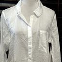 Treasure & Bond  Women's Classic White Long Sleeve Button Up Shirt L NWT Photo 1