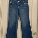 INC  Denim Curvy Fit Flare Leg Bedazzled Jeans Photo 2