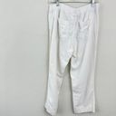 J.Jill  Women's Linen Blend Wide Leg Crop Pants White Size 8 Photo 5