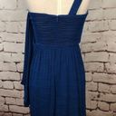 Tracy Reese  Cobalt Blue Ruched Draped Dress Photo 4