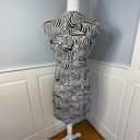 Trina Turk  Black & White Op Art Geometric Shapes Sheath Dress 8 Photo 5