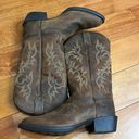 Justin Boots JUSTIN Men's New Stampede Huck Brown Boots 2551 size 9.5D Photo 7