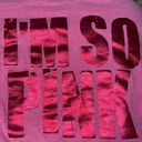 Xersion  I’M SO PINK v-neck foil Print athletic shirt top pink cancer awareness Photo 4