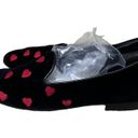 Velvet Heart Motif Italian Made Flats Photo 7