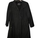 London Fog  Waterproof Black Trench Coat Jacket size Medium Photo 0