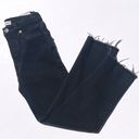 RE/DONE  Women’s 90s High-Rise Ankle-Crop Jeans Black Wash Frayed hems size 25 Photo 5