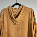 Nine West  Textured Pullover Hoodie Hooded Top Casual Tan XL Photo 8