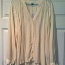 Old Navy Cream Blouse XL NWT Photo 0