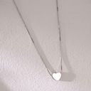 925 Silver Plated Love Heart Pendant Necklace for Women,Heart Necklace for Girls Photo 0