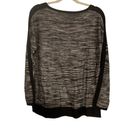 Coldwater Creek  black gray‎ pullover sweater size L Photo 3