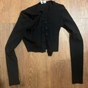 H&M Cropped Black Cardigan Photo 0