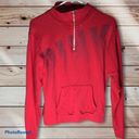 PINK - Victoria's Secret PINK Victoria’s Secret quarter zip hoodie XS red hoodie PINK VS QUARTER zip​​ Photo 2