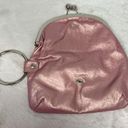 Lulu metallic pink clutch wristlet NWT silver metal o ring for wrist Photo 3