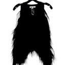 Elizabeth and James  Ostrich Feather Vest, New Photo 0