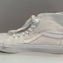 Vans  Sk8 Hi White Sneakers Mens 6.5 Womens 8 High Top Canvas Classic Skateboard Photo 4