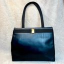 Salvatore Ferragamo  Vala Vintage Black Leather Tote Bag Photo 1