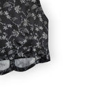 American Vintage Vintage Liz Claiborne Black Gray Floral Button Down Vest 12P Photo 5