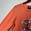 Markus Lupfer Donut Sequin Natalie Jumper in Orange 100% cotton pullover top S Photo 5