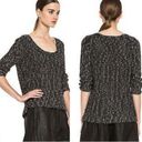 Helmut Lang Helmut Caged Boucle Linen Sweater Black Marled Raglan Sleeve Sweater Size PS Photo 2