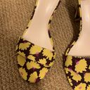 Kate Spade  Susane Crinkle Sunny Bloom Floral Heeled  Sandal Sz 8.5M Photo 3