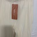 SheIn SXY Ribbed Ivory Flare Women’s XS Cover Up Swimsuit Pants Beach Swimming Photo 2