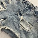 Ban Jara  Women's Size 3/25 Denim Jean Shorts Distressed Raw Hem Light Wash Photo 2