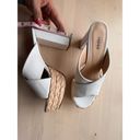 L'AGENCE   Lucca 65mm Suede Platform Sandals - White size 38/ us 8 Photo 7