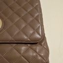 DKNY  quilted leather taupe purse tote bag Donna Karan Photo 7