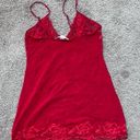 Victoria's Secret Victoria’s Secret Red Floral Lace Lingerie Slip Dress Photo 3