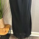 Onyx  night black sleek, formal gown, size 14 Photo 2
