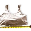 Lands'End  Women's Knit Wireless Pullover Sports Bra Crop, Size 1X Tan Photo 6