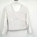 Steve Madden  Victoriously Yours Cotton Eyelet Top in White Size Large NWT Photo 2