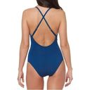 Bleu Rod Beattie  Mesh-Trimmed Cross-Back One-Piece Swimsuit Marine Blue Size 10 Photo 3