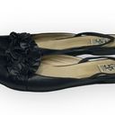 Barney’s New York HTF: Barneys New York Coop ꧁ Slingback Ruffled Leather Ballet Flats ꧂ Black Photo 5