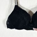 Juicy Couture  38C Bra Push Up Black Lace Underwire Support Adjustable Strap 1250 Photo 3