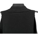Aritzia  Wilfred Dunkirk Sweater Vest Womens S Black Open Shawl Duster Cardigan Photo 6