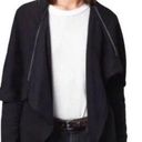 All Saints Dahlia black asymmetrical convertible sweatshirt jacket XS Photo 0