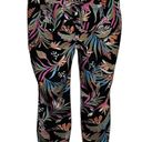 Terra & Sky  Women's Black Tropical Pull-On‎ Pants Back Pockets Size 1X 16W-18W Photo 1